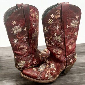 Lucchese, Red Floral, Size 8 1/2